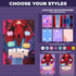 Personalized Scarlet Magic Baby Blanket – Superhero Girl Style with Custom Name & Background